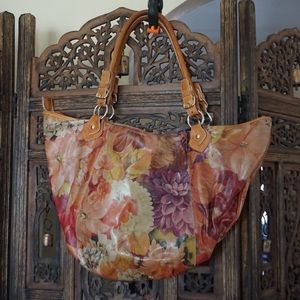 Maurizio Taiuti Floral Italian Leather Purse